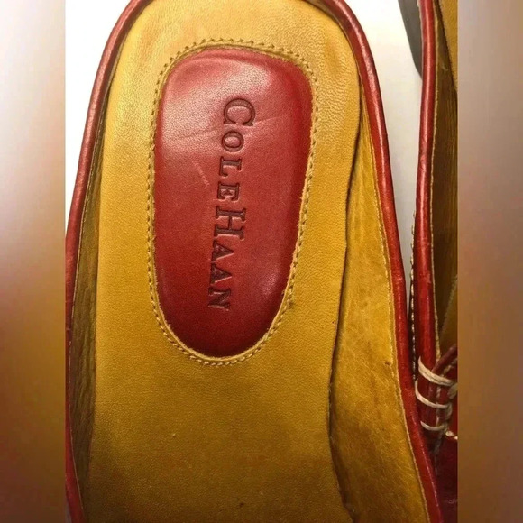Cole Haan Women Shoe Red Mule Slide Flat Pre Owned 7.5 (see photos). - Picture 9 of 14